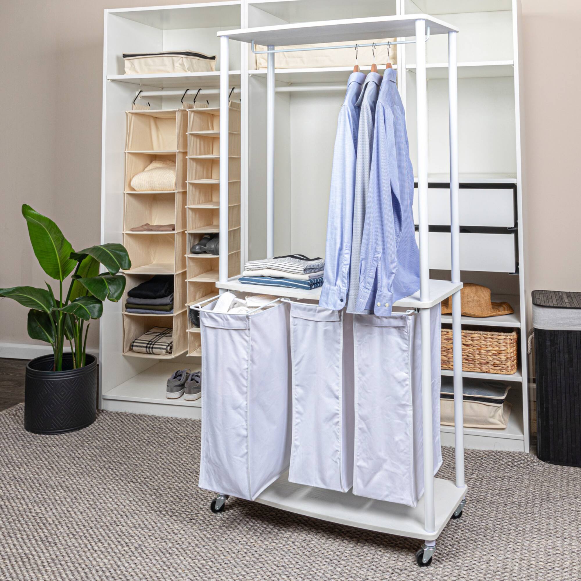 Household Essentials 3-Bag Laundry Center